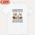 Official All Men Are Equal Only The Strongest Can Go Quail Hunting In Their Seventies Shirt