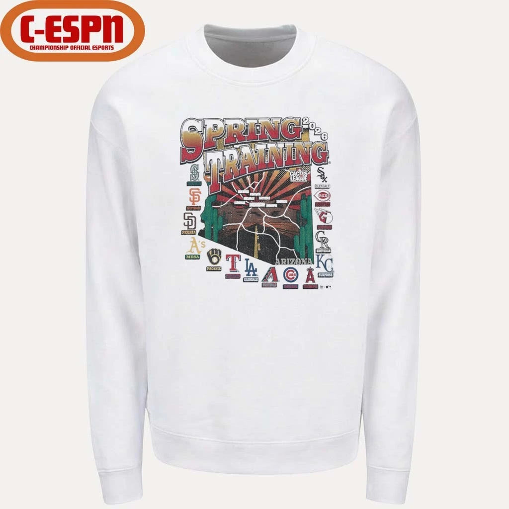 Official All Teams Spring Training 2026 MLB AZ Cactus League T-Shirt
