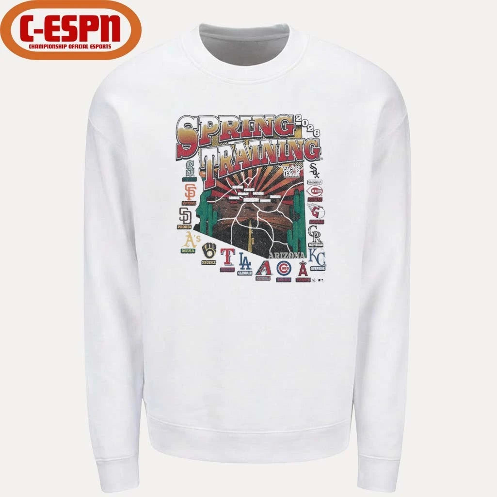 Official All Teams Spring Training 2026 MLB AZ Cactus League T-Shirt