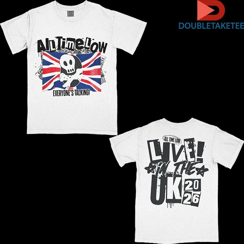 Official All Time Low Everyone’s Talking! Live In The UK 2026 Flag Shirts