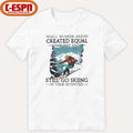 Official All women Are Created Equal Only The Best Still Go Skiing In Their Seventies Shirt