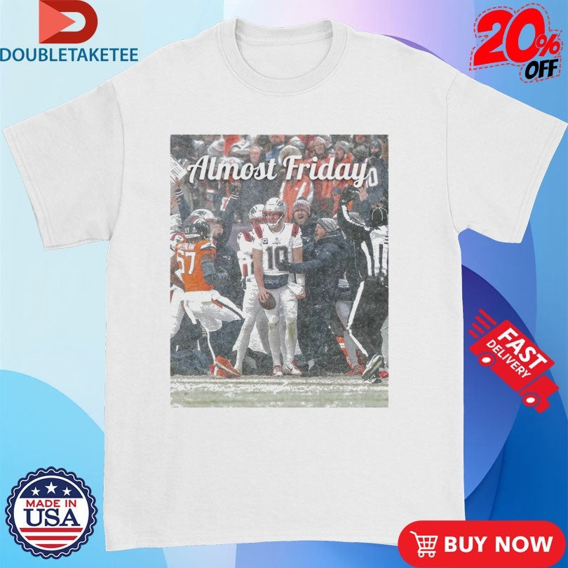 Official Almost Friday Drake Maye Snow Shirts