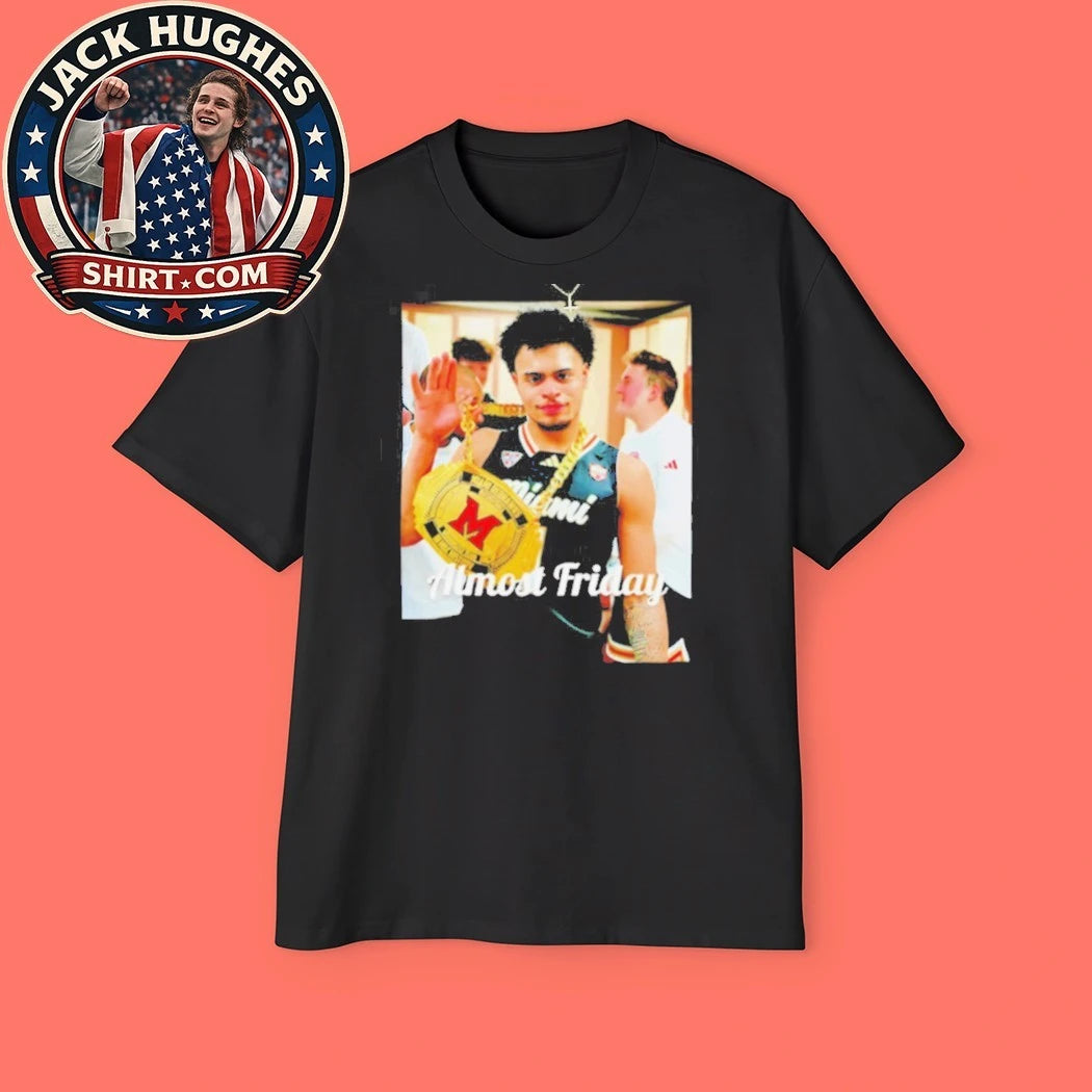Official Almost Friday Miami Redhawks Basketball Championship Belt Shirt