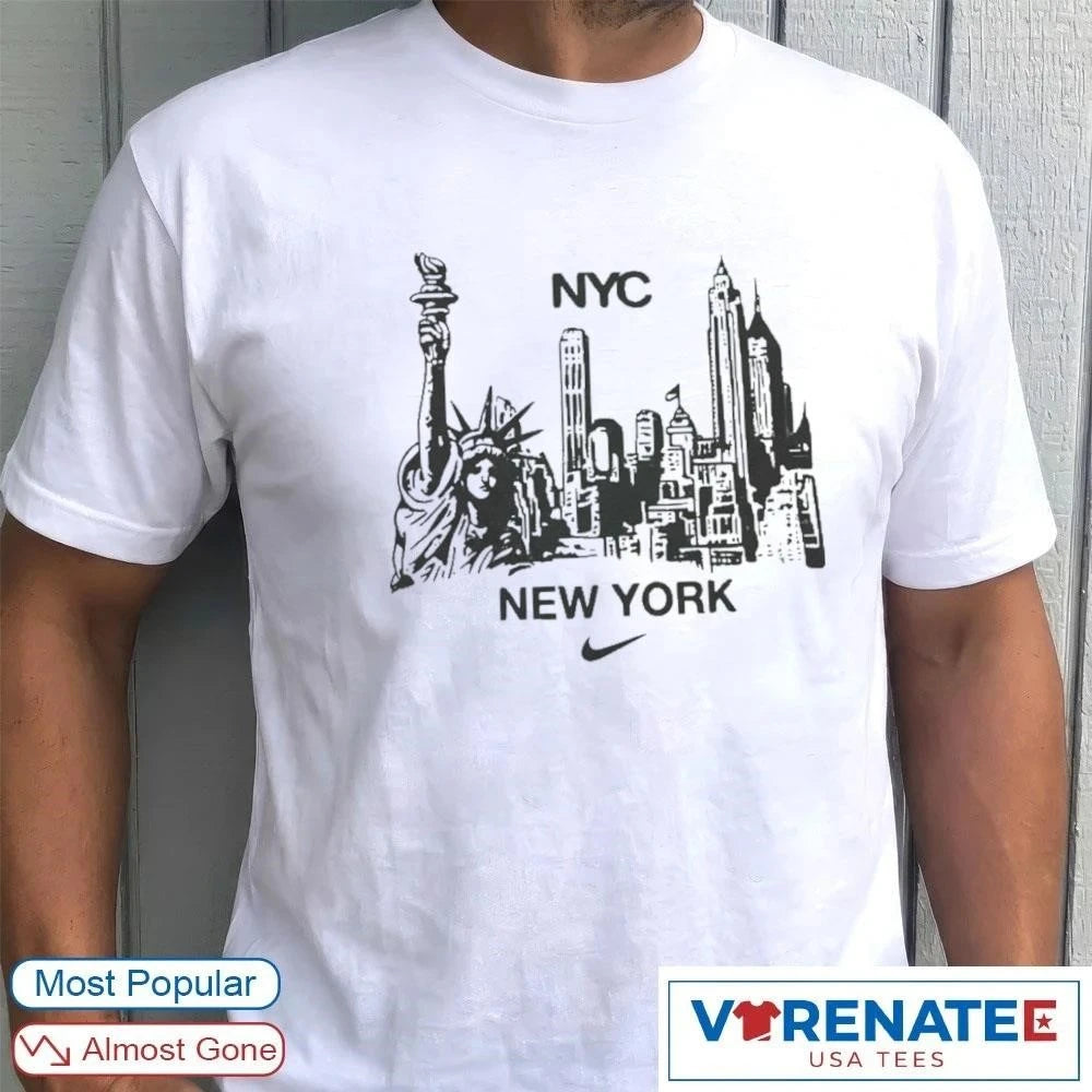 Official Alysa Liu wearing NYC Skyline Statue of Liberty New York The Tonight Show T-Shirt