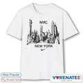 Official Alysa Liu wearing NYC Skyline Statue of Liberty New York The Tonight Show T-Shirt