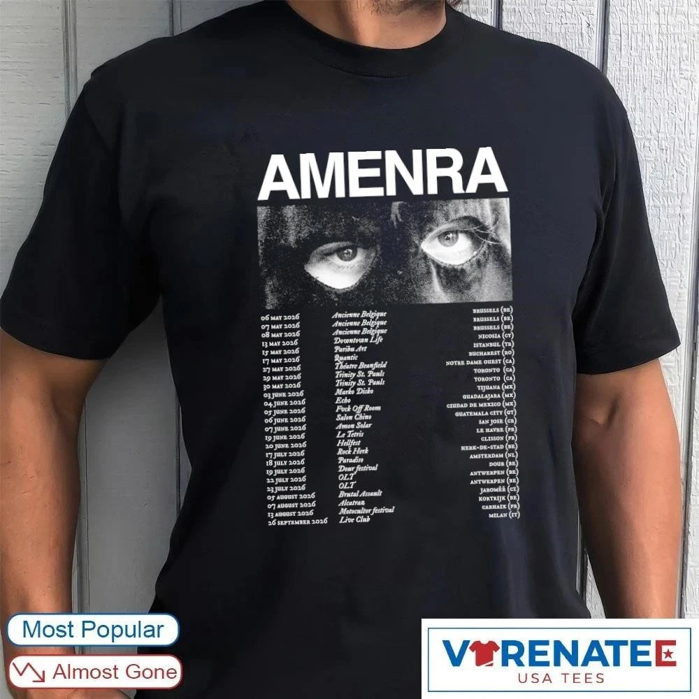 Official Amenra Tour Schedule For 2026 Europe, North America, And Central America T-Shirt