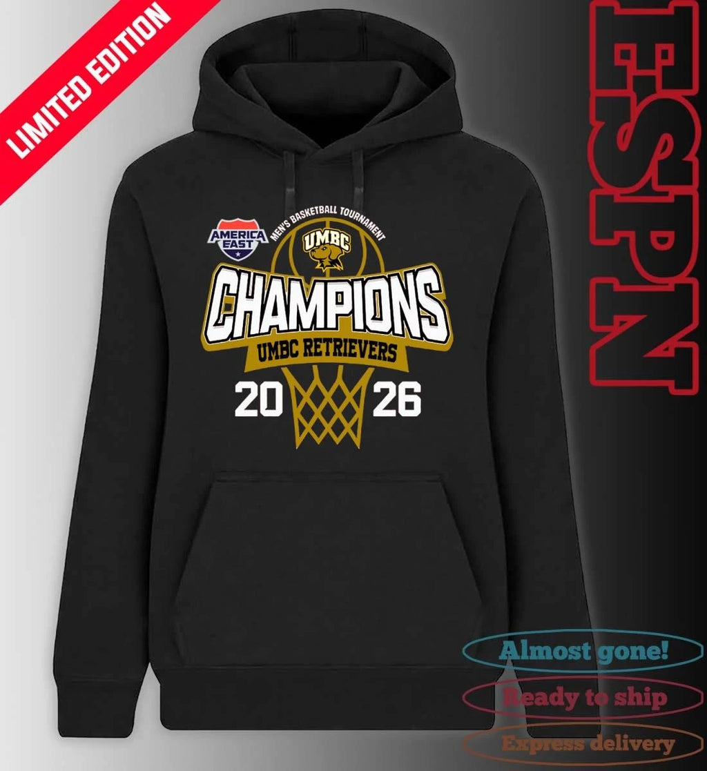 Official America East Conference Men’s Basketball Tournament 2026 Champions UMBC Retrievers T-Shirt