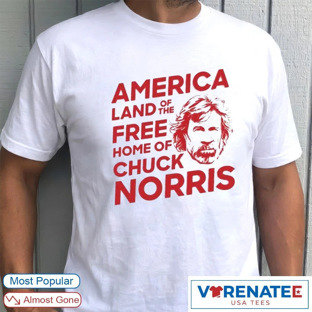 Official America Land Of The Free Home Of Chuck Norris 1940 – 2026 T-Shirt