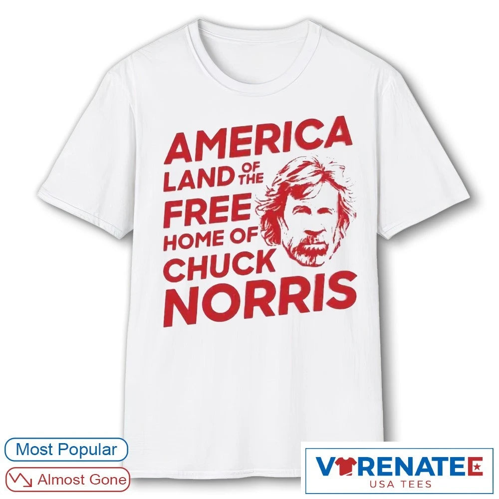Official America Land Of The Free Home Of Chuck Norris 1940 – 2026 T-Shirt
