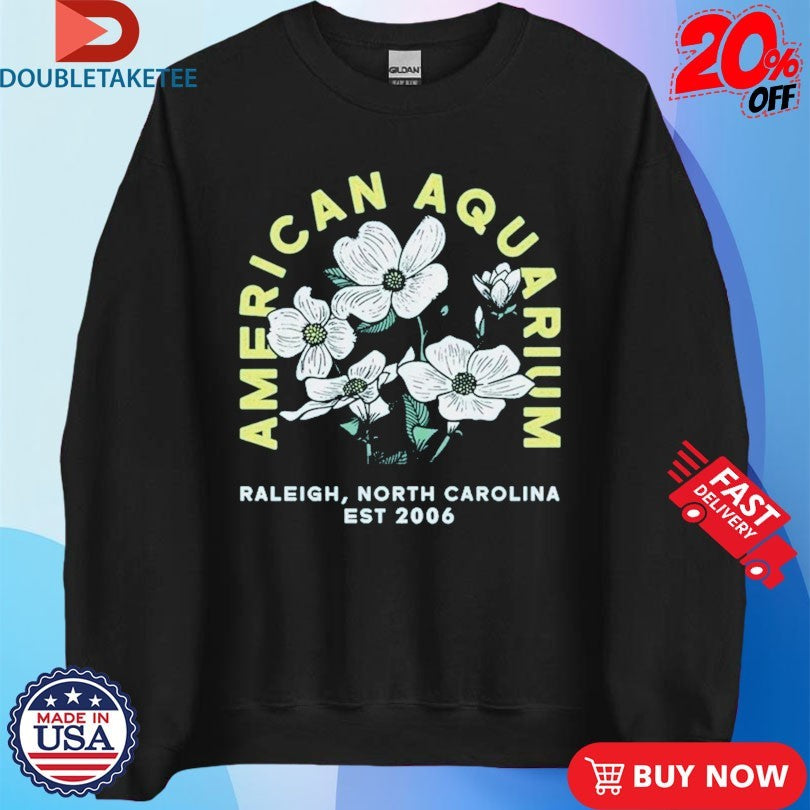 Official American Aquarium Raleigh NC Est 2006 Dogwood Shirts