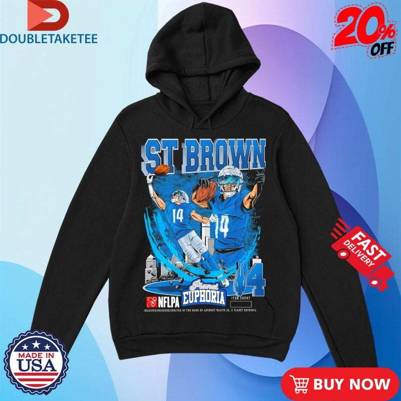 Official Amon-Ra St. Brown Planet Euphoria Shirts