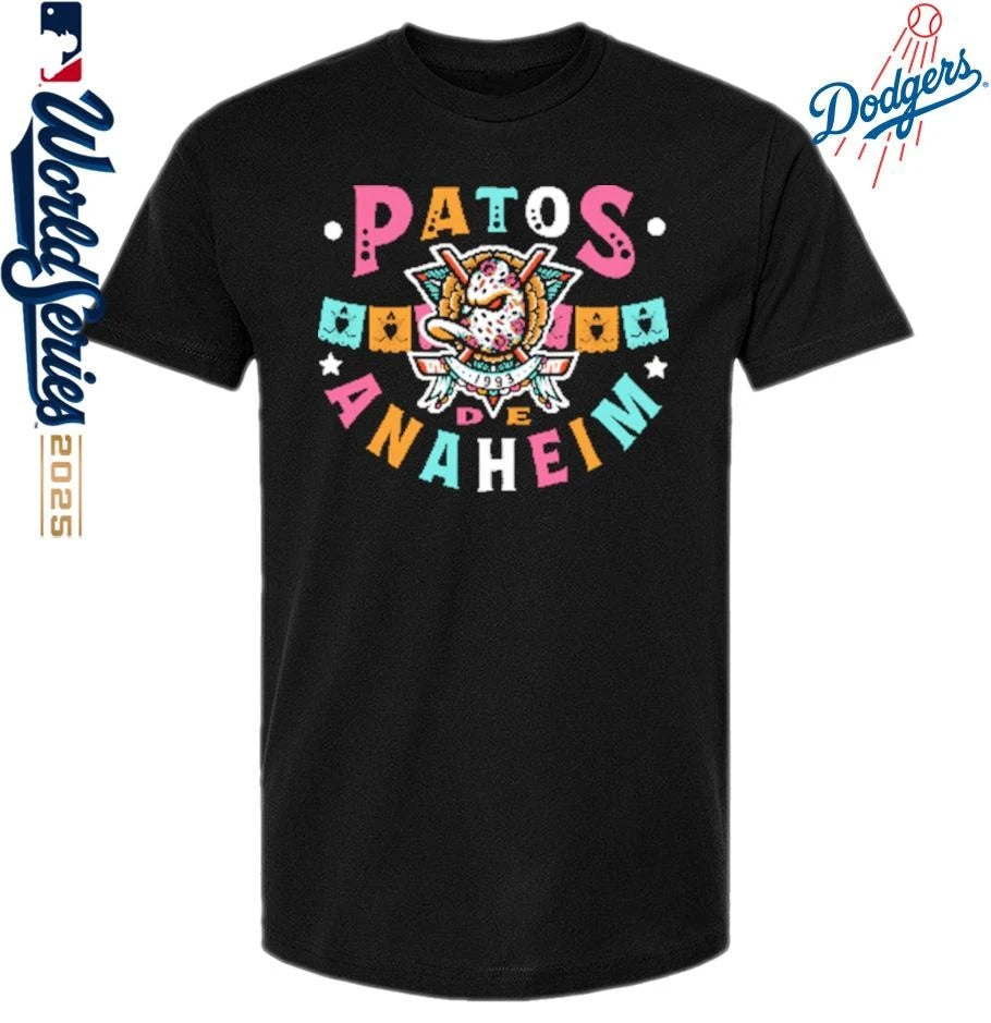 Official Anaheim Team Papel Picado Patos de Anaheim T-Shirt