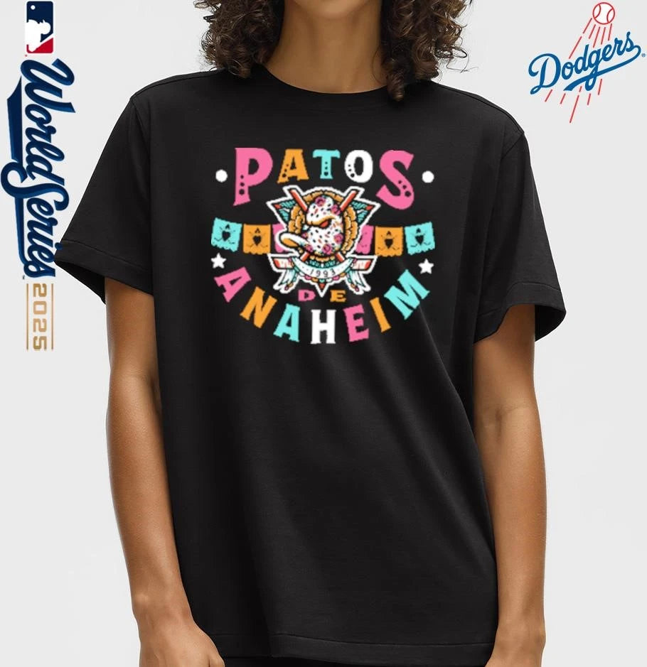 Official Anaheim Team Papel Picado Patos de Anaheim T-Shirt
