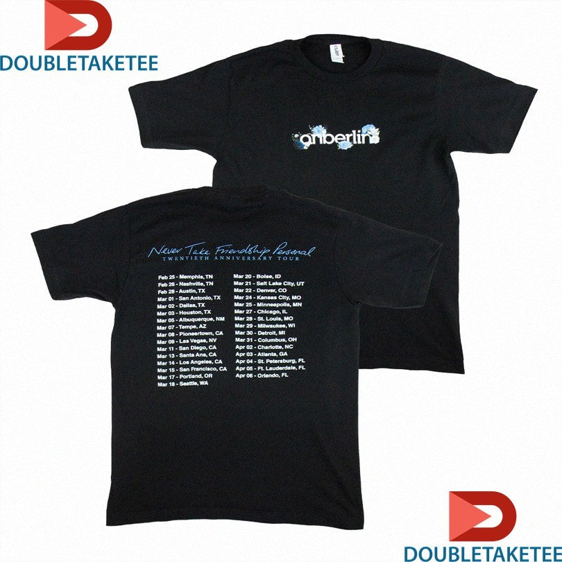 Official Anberlin Never Take Friendship Personal Tour 2025 Dates Floral Shirts