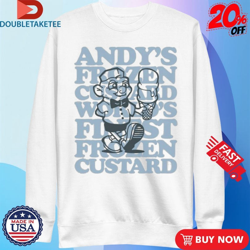 Official Andy’s Frozen Custard World Finest Frozen Custard Hugh Shirts