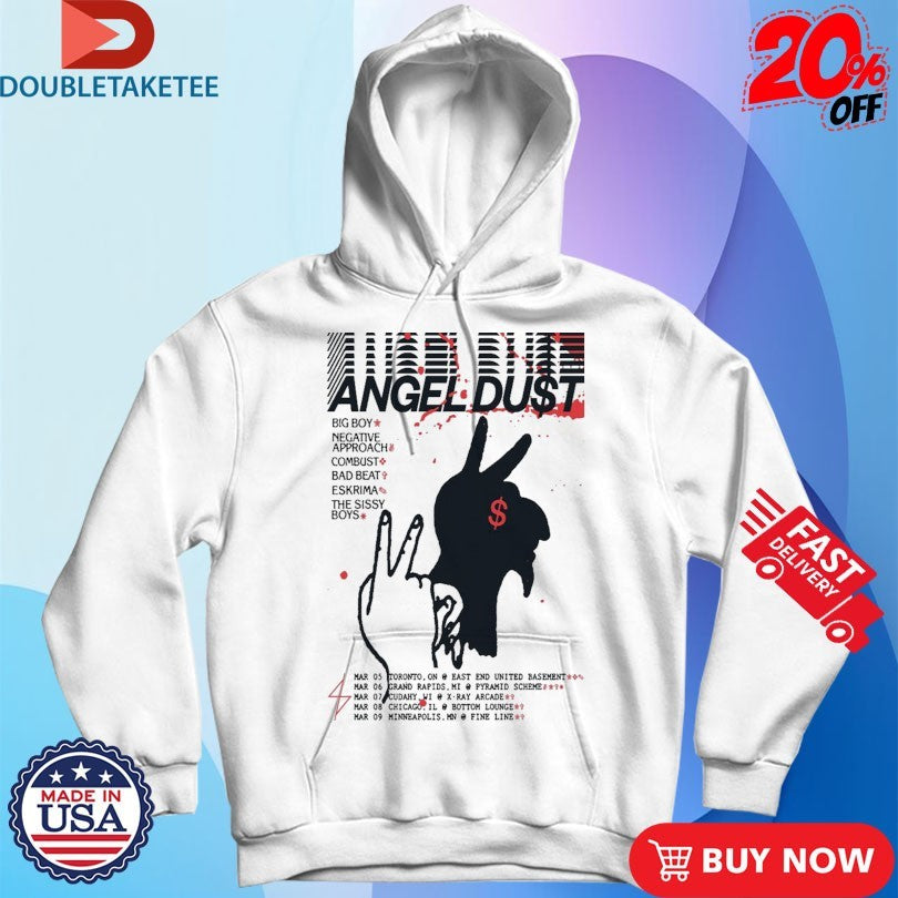 Official Angel DuSt March 2026 Tour Hand Shirts