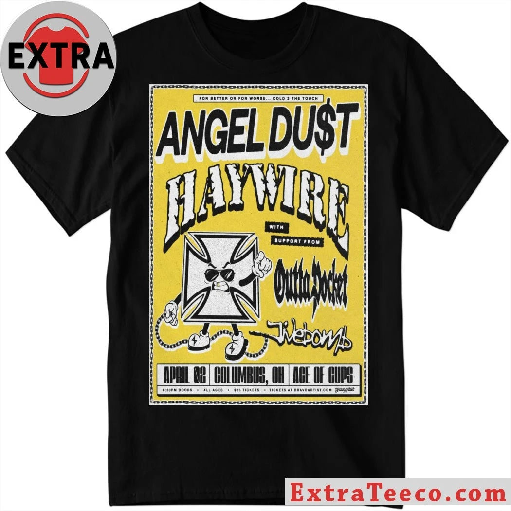 Official Angel Du$t April 2 2026 At Ace Of Cups Show Poster Shirt