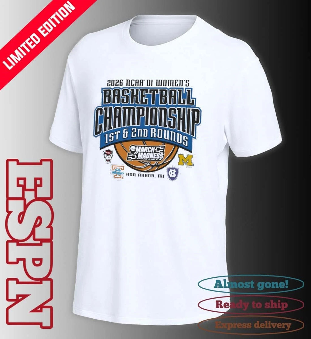 Official Ann Arbor, MI Regional 2026 NCAA DI Women’s Basketball Championship Shirt