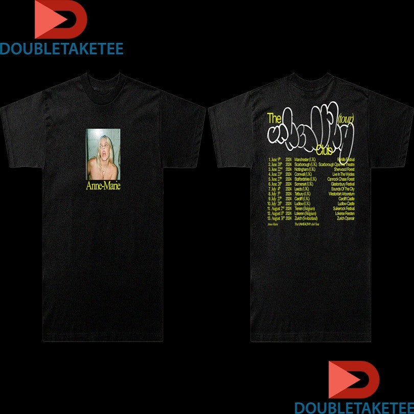 Official Anne Marie The Unhealthy Club UK 2024 Tour Dates Shirts