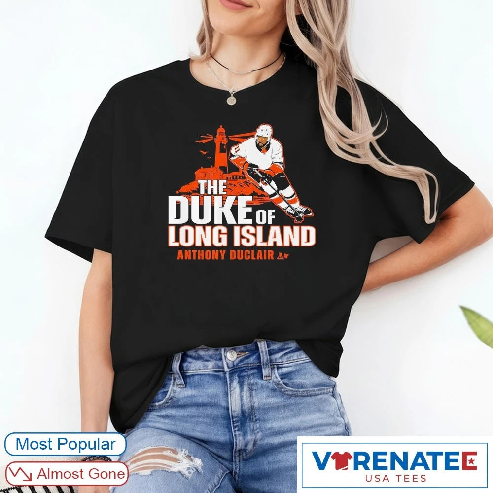 Official Anthony Duclair The Duke of Long Island New York Islanders Hockey T-Shirt