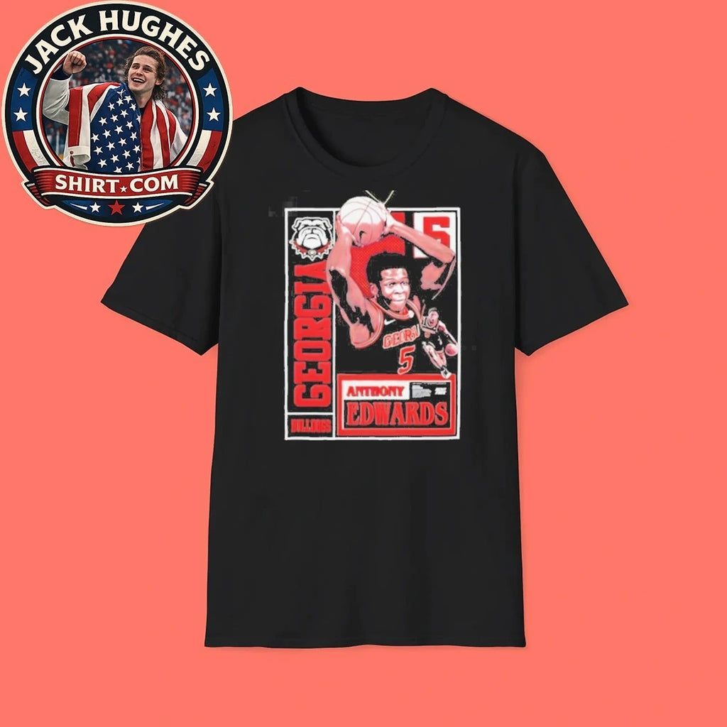 Official Anthony Edwards Georgia Bulldogs College Basketball Shirt