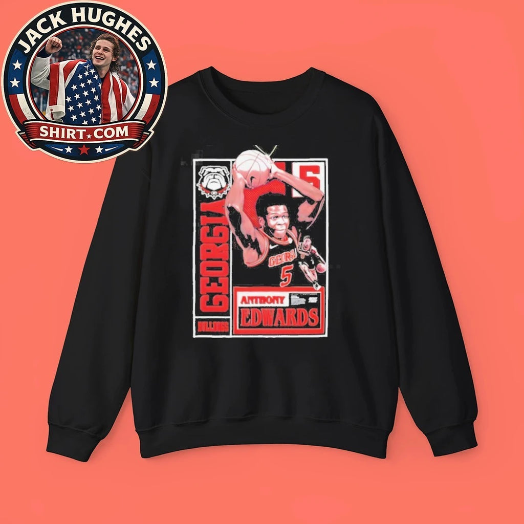 Official Anthony Edwards Georgia Bulldogs College Basketball Shirt