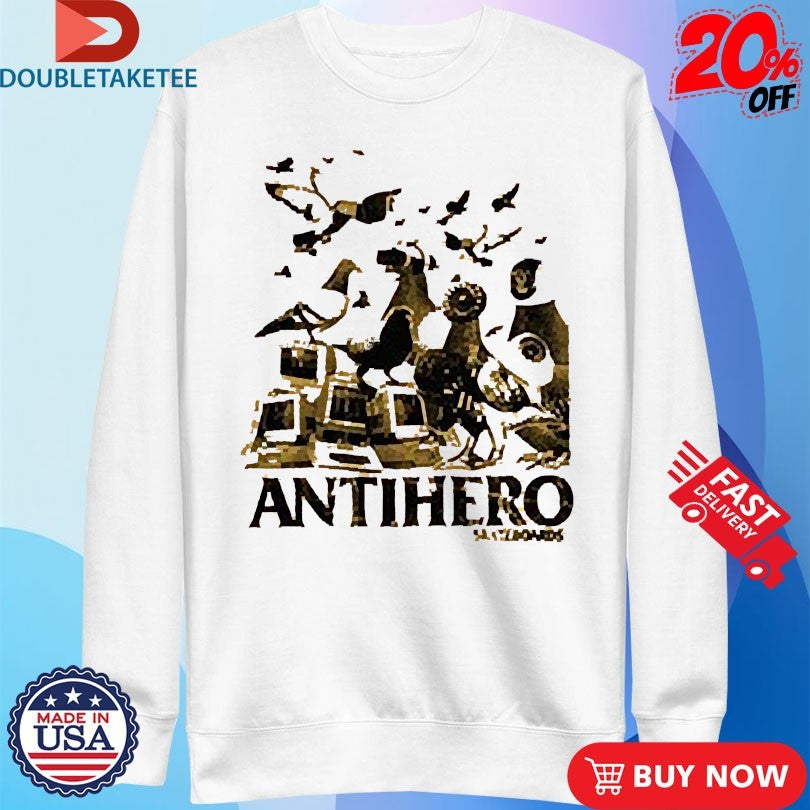 Official Anti Hero Skateboards Pigeon Intelligence Shirts