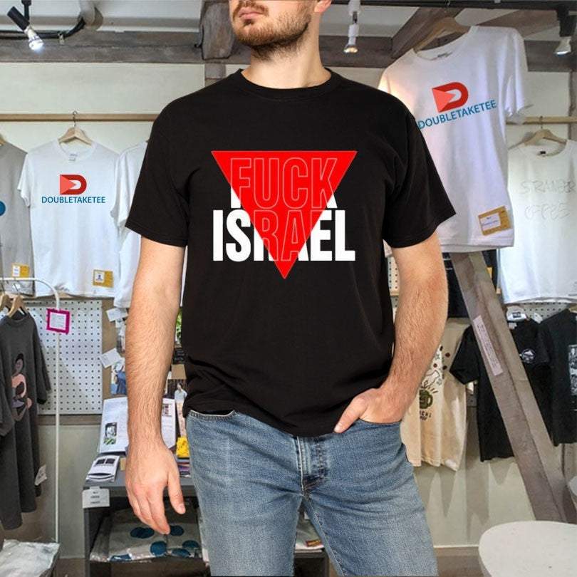 Official Anti Neocon Fuck Israel Red Triangle Shirts