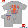 Official Antonio Williams #0 Clemson Tigers Football Sport Grey Shirts