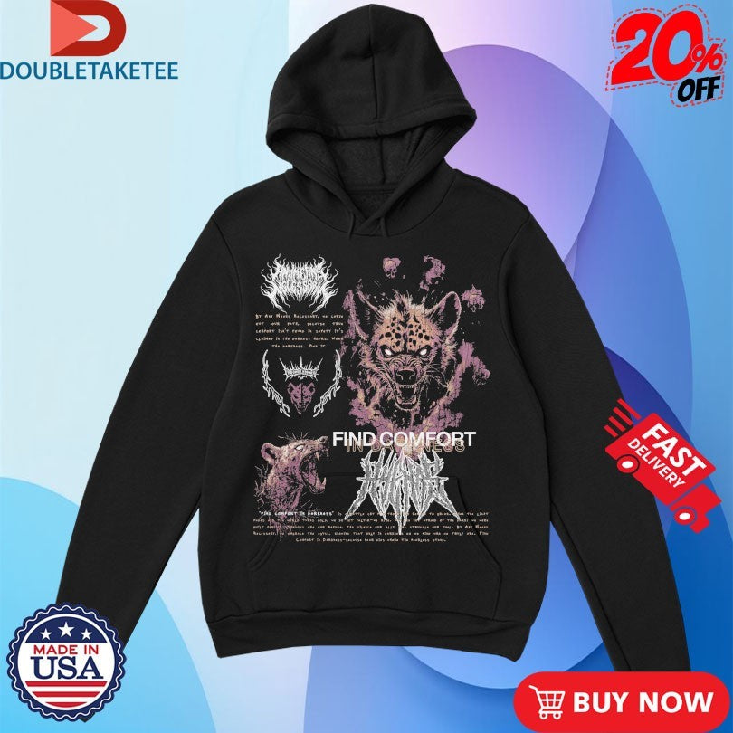 Official Any Means Necessary Find Comfort In Darkness Mantra Shirts