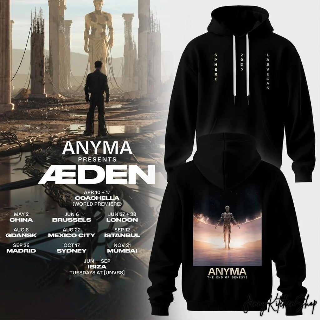 Official Anyma The End Of Genesys Presents Den Concept 2026 Two Sided T-Shirt