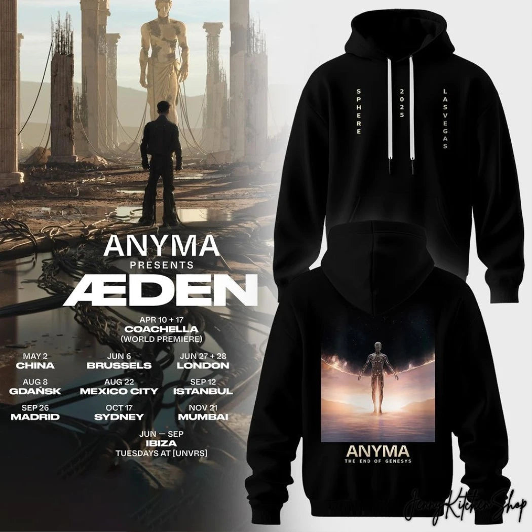 Official Anyma The End Of Genesys Presents Den Concept 2026 Two Sided T-Shirt