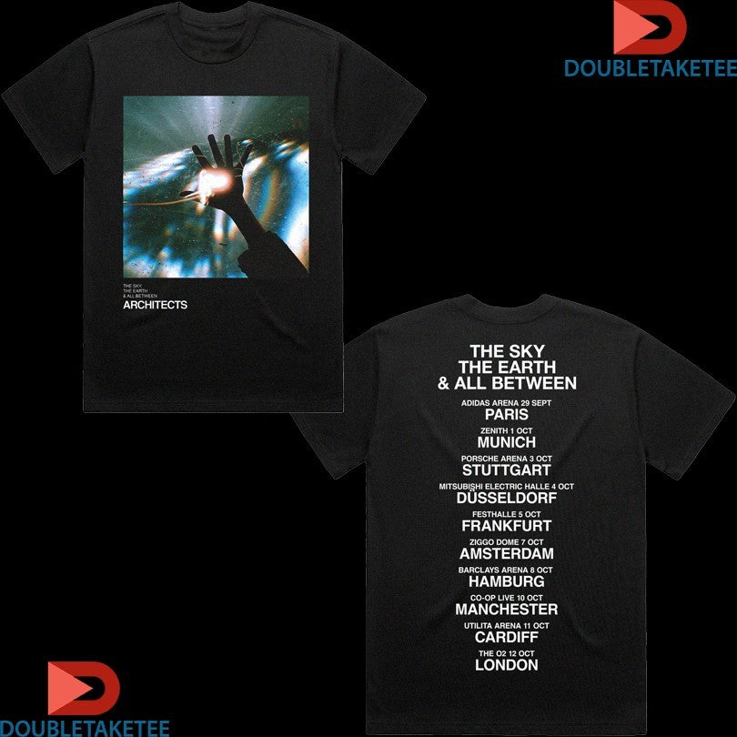 Official Architect The Sky The Earth EU UK Autumn 2025 Tour Shirts