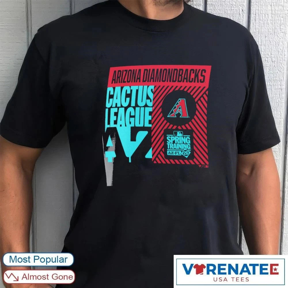 Official Arizona Diamondback 2026 Cactus League Spring Training True Icon T-Shirt