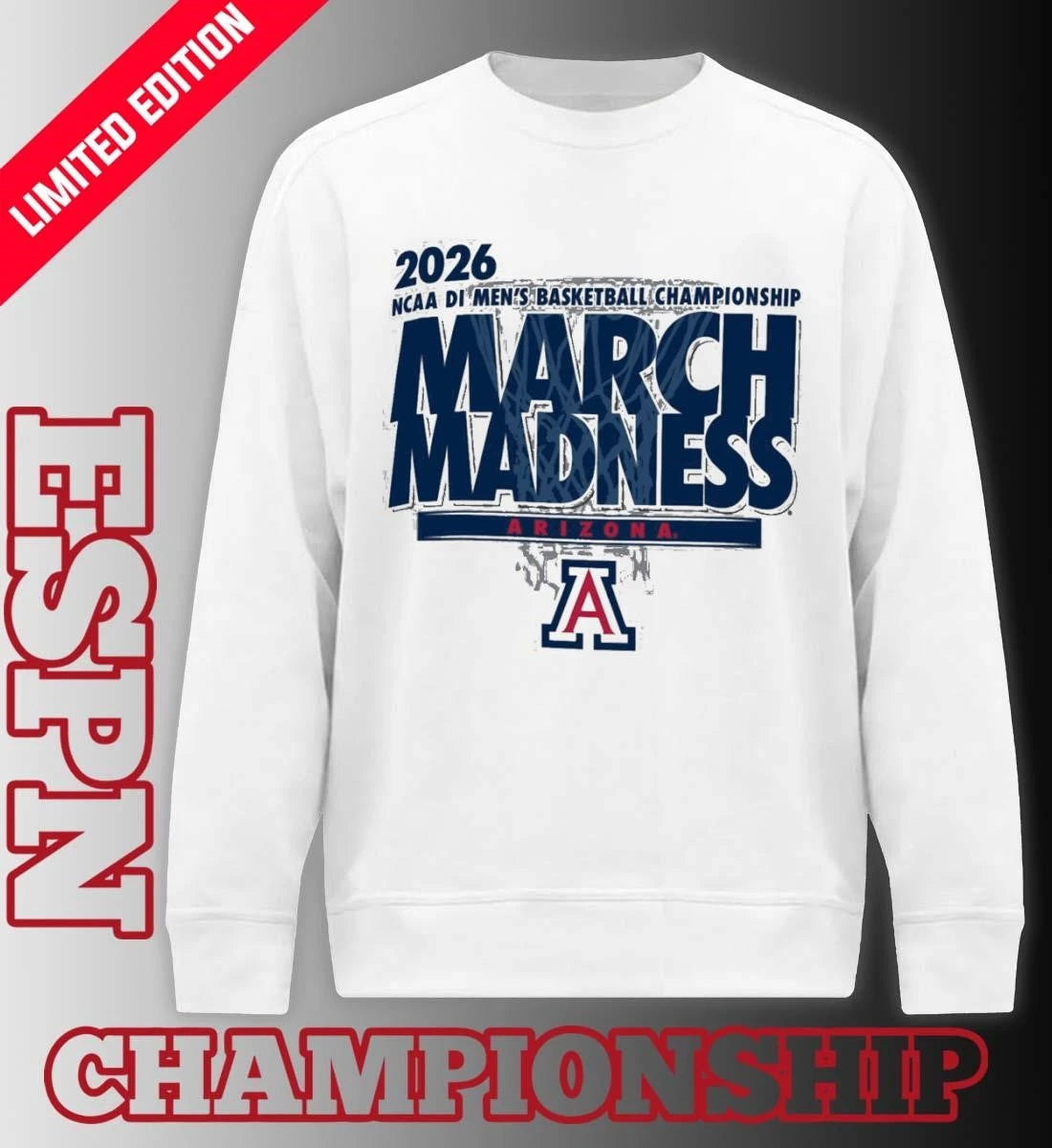 Official Arizona Men’s Basketball Single Team NCAA March Madness Shirt