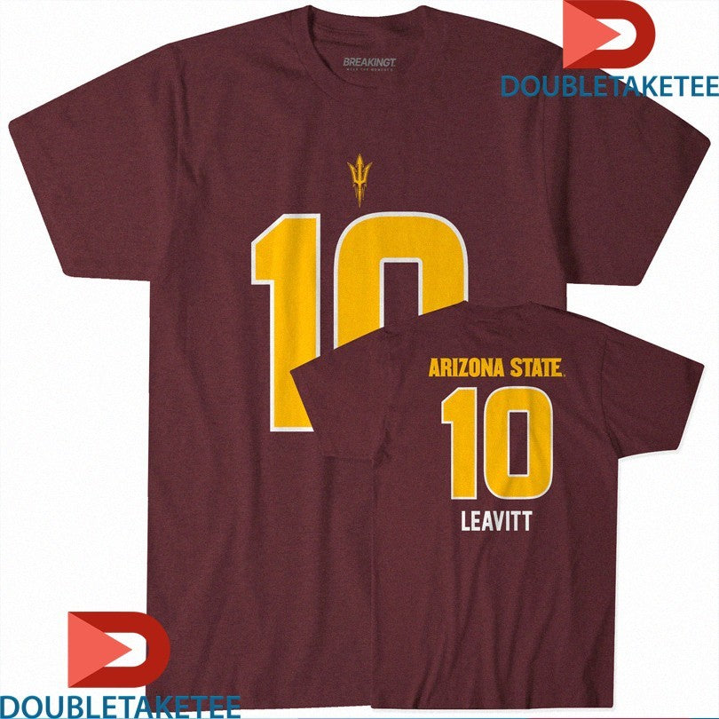 Official Arizona State Sun Devils ASU Football Sam Leavitt 10 Shirts