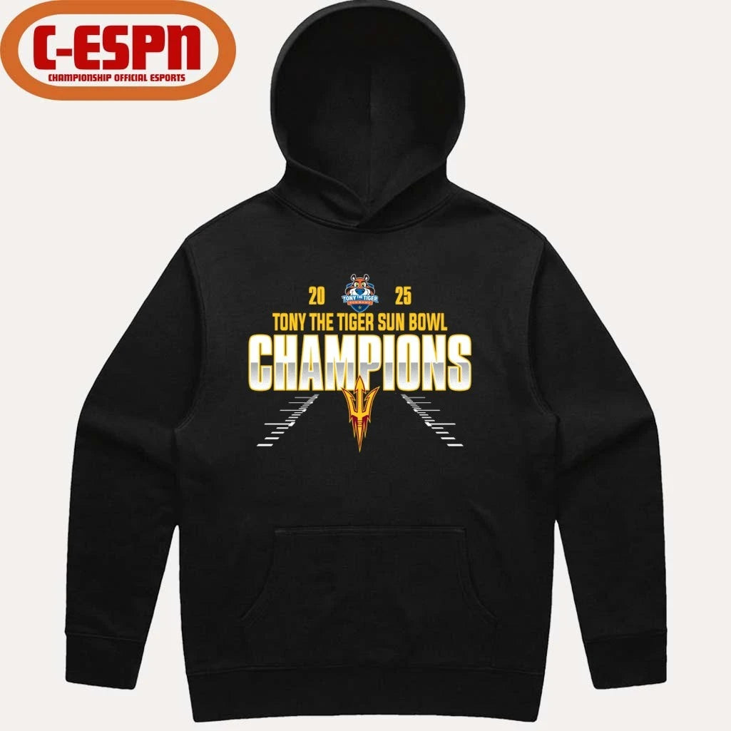 Official Arizona State Sun Devils Sun Bowl Champions 2025 Shirt