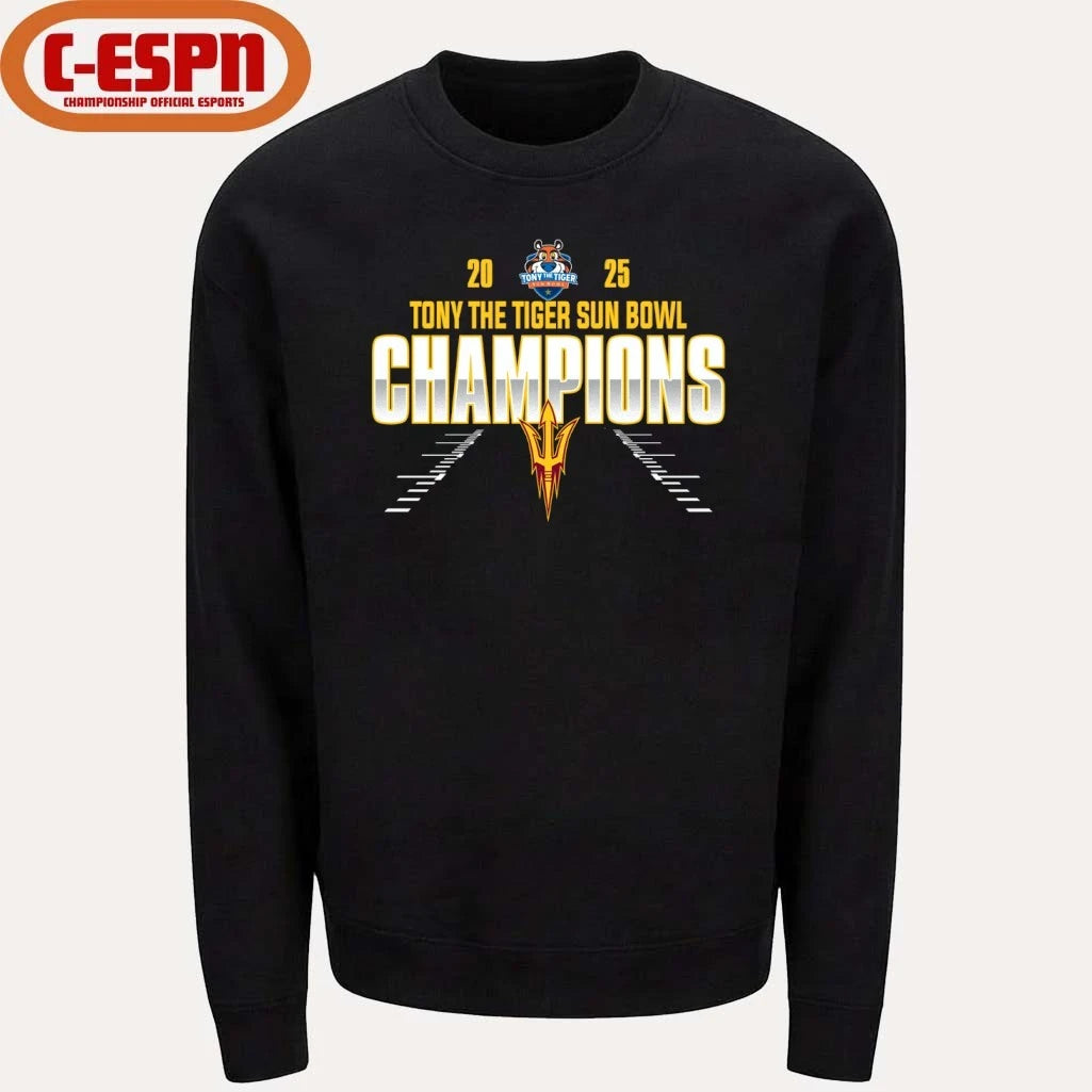 Official Arizona State Sun Devils Sun Bowl Champions 2025 Shirt
