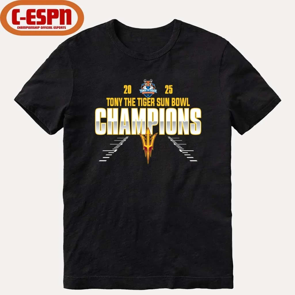 Official Arizona State Sun Devils Sun Bowl Champions 2025 Shirt