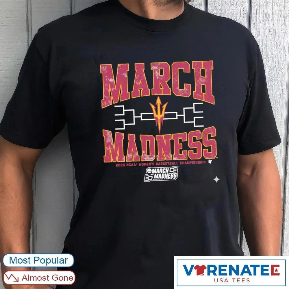 Official Arizona State Sun Devils WBB 2026 NCAA Women’s Basketball Championship March Madness T-Shirt