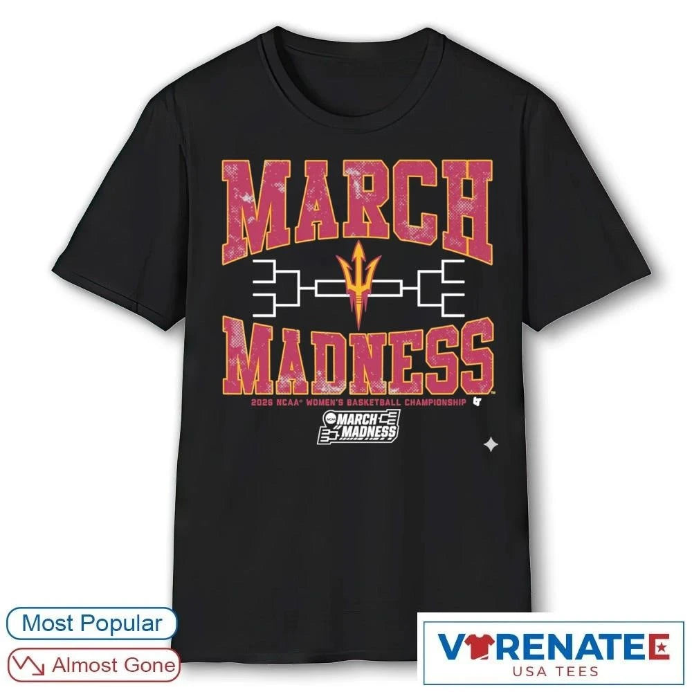 Official Arizona State Sun Devils WBB 2026 NCAA Women’s Basketball Championship March Madness T-Shirt