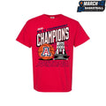 Official Arizona Wildcats 2026 Big 12 Men’s Basketball Tournament Champions Trophy T-Shirts