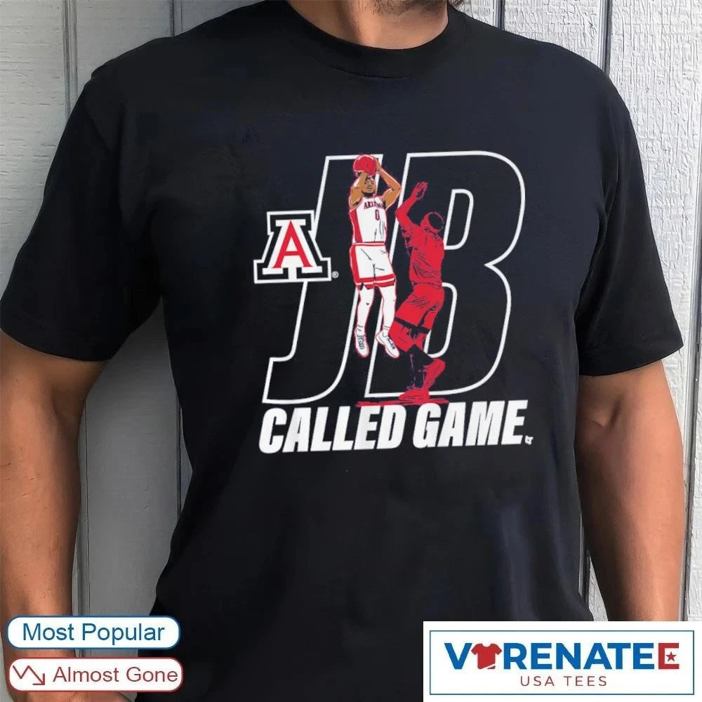 Official Arizona Wildcats Basketball Jaden Bradley Called Game T-Shirt