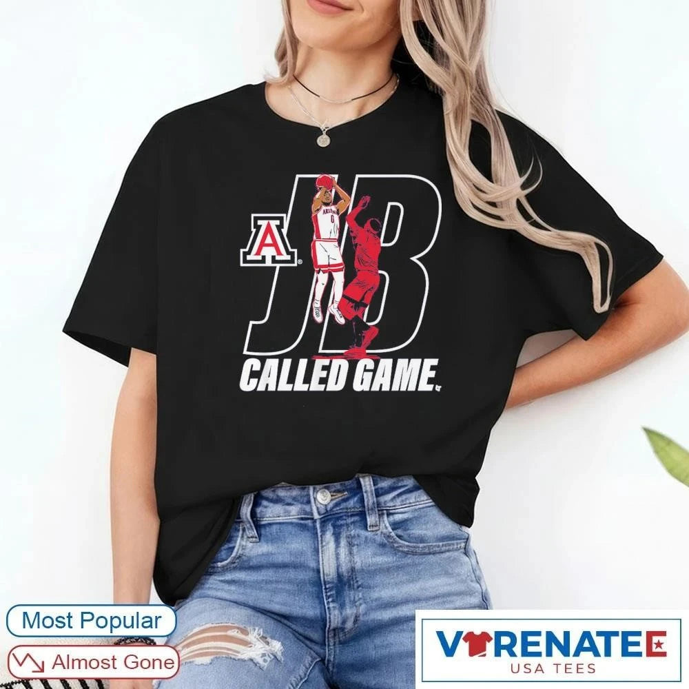 Official Arizona Wildcats Basketball Jaden Bradley Called Game T-Shirt