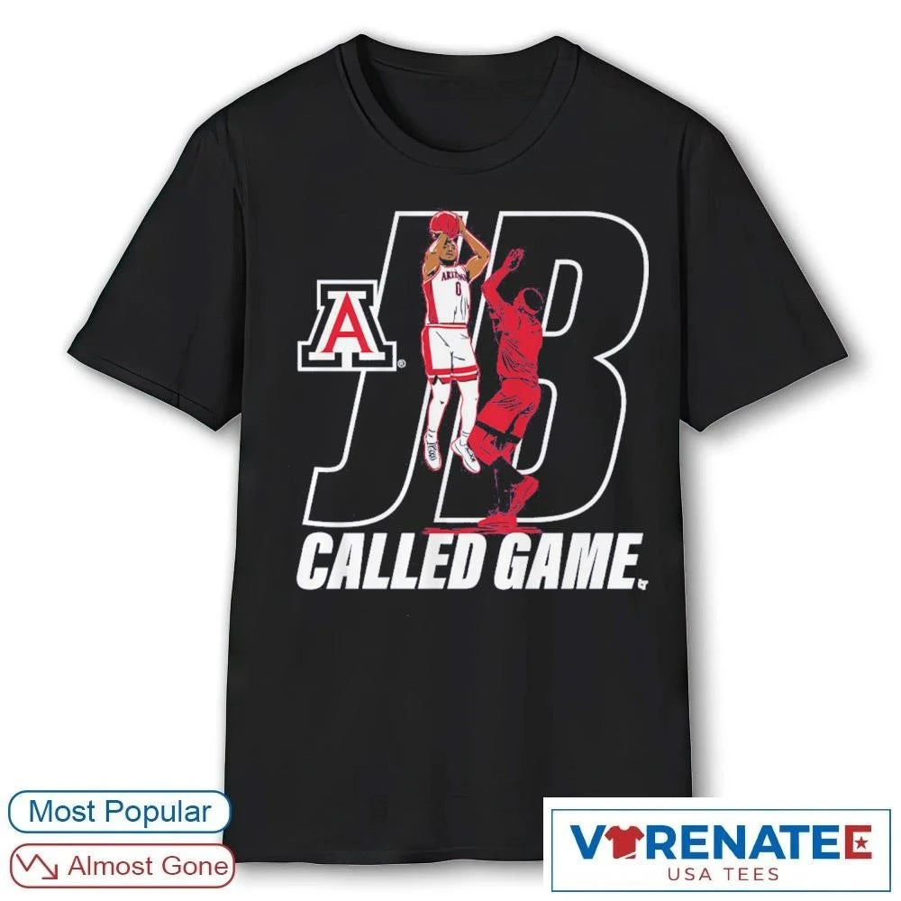 Official Arizona Wildcats Basketball Jaden Bradley Called Game T-Shirt