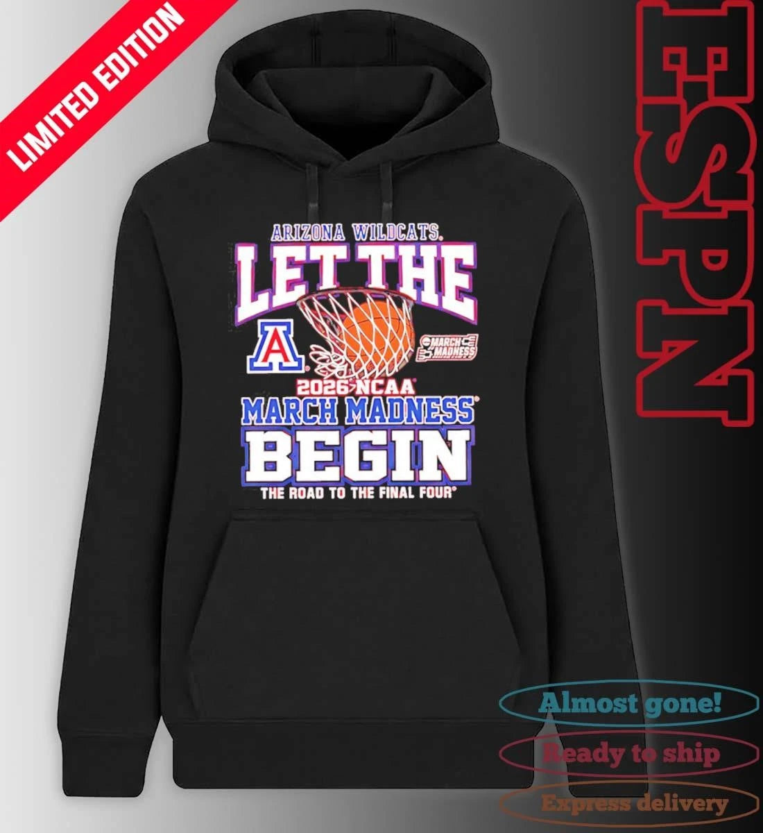 Official Arizona Wildcats Let The Madness Begin 2026 Shirt