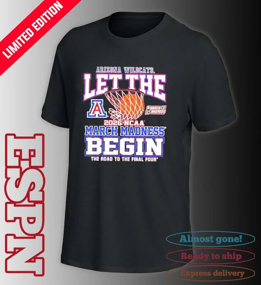 Official Arizona Wildcats Let The Madness Begin 2026 Shirt