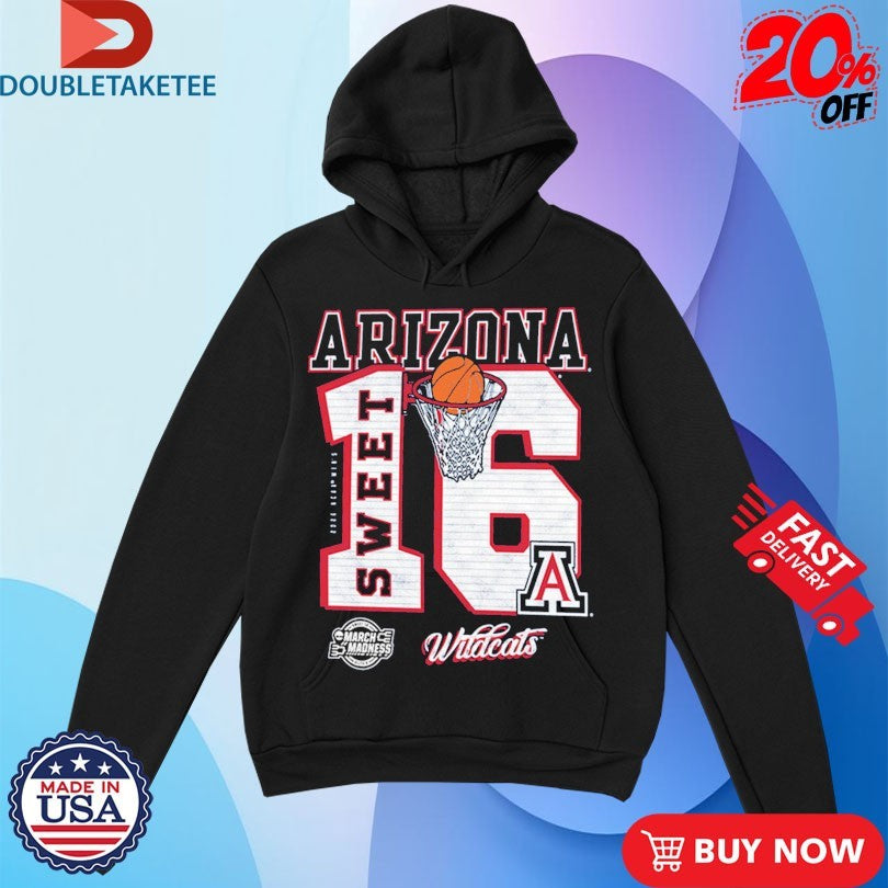 Official Arizona Wildcats MBB NCAA Tournament March Madness Sweet 16 2026 Shirts
