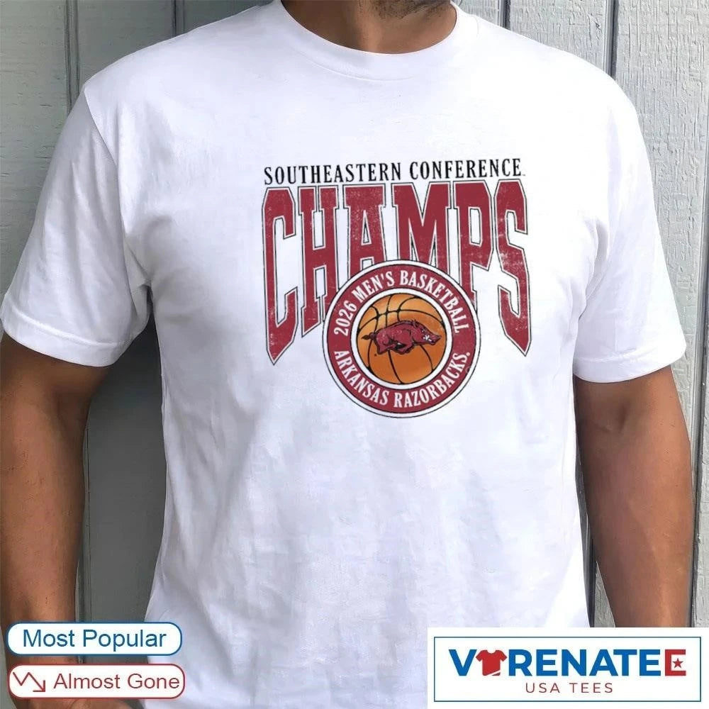 Official Arkansas Razorbacks 2026 Men’s Basketball Southeastern Conference T-Shirt