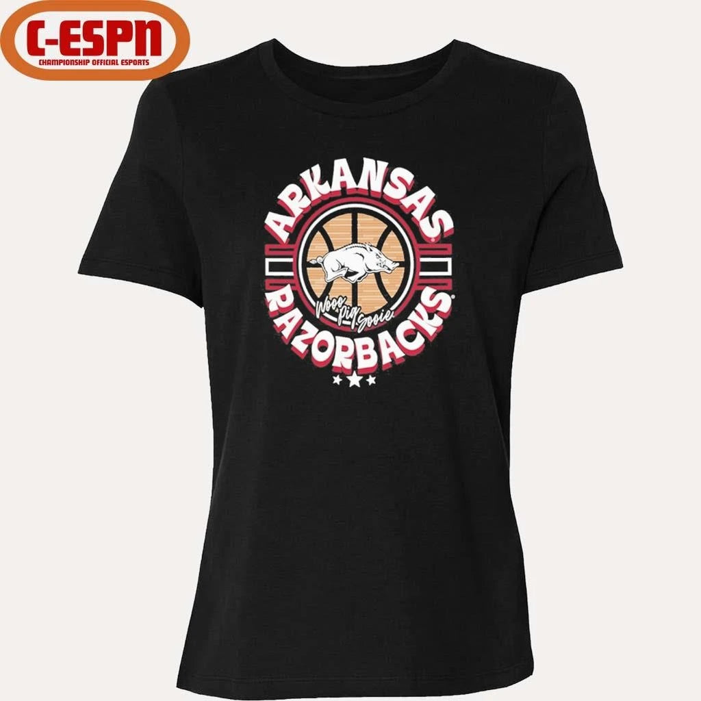Official Arkansas Razorbacks Basketball Court Ball Shirt